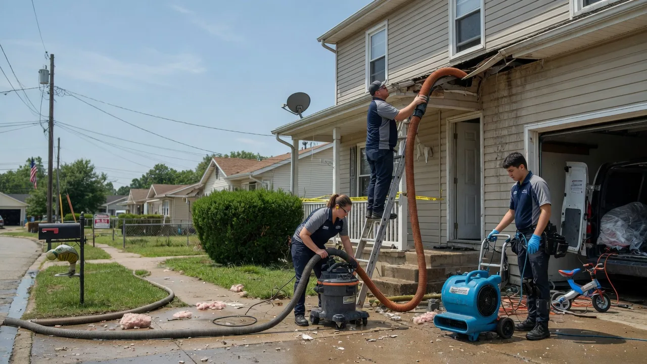 Water Damage Restoration in Evansville, IN near me
